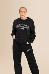 Women's Organic Combed Ringspon Cotton Sweatshirt - Black