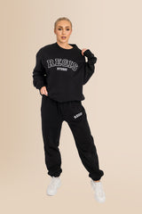 Women's Organic Combed Ringspon Cotton Sweatshirt - Black