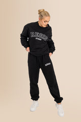 Women's Organic Combed Ringspon Cotton Sweatshirt - Black