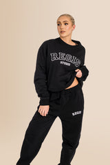 Women's Organic Combed Ringspon Cotton Sweatshirt - Black