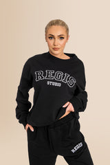 Women's Organic Combed Ringspon Cotton Sweatshirt - Black