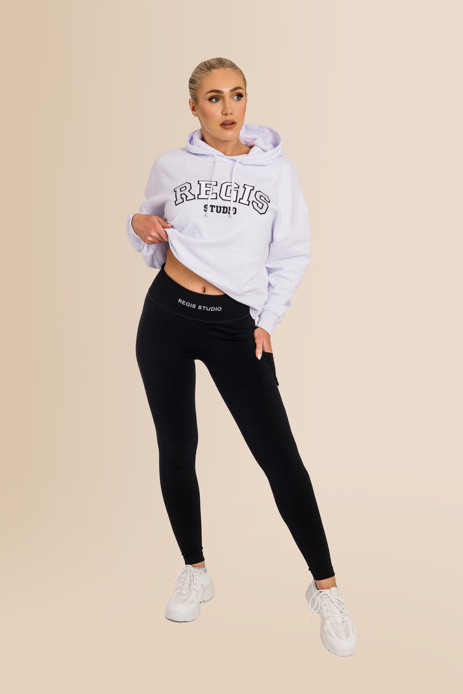 Premium Women's Organic Brushed Cotton Hoodie - White