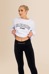 Women's Organic Combed Ringspon Cotton Sweatshirt - White