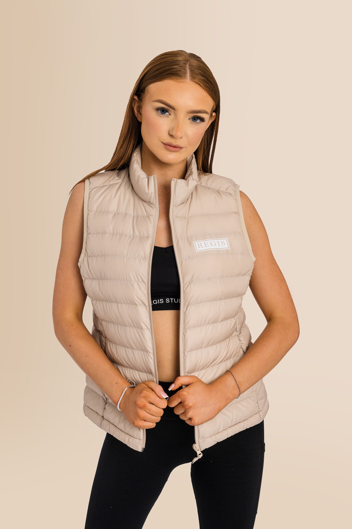 Recycled Sleeveless Body Warmer - Deset Dust