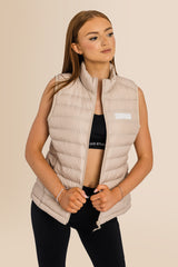 Recycled Sleeveless Body Warmer - Deset Dust