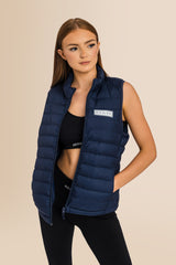 Recycled Sleeveless Body Warmer - French Navy