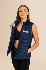 Recycled Sleeveless Body Warmer - French Navy