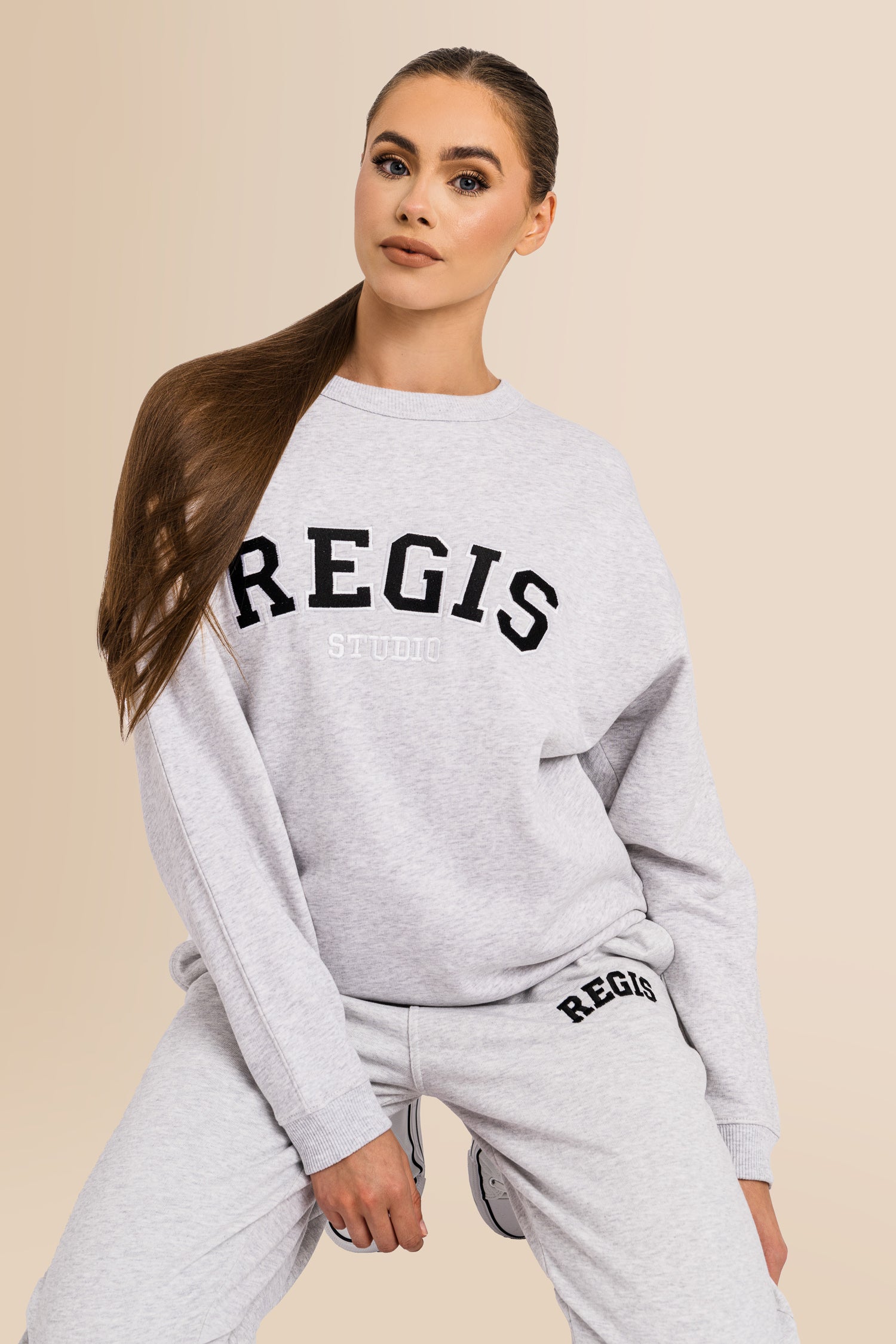 Women's Organic Combed Ringspon Cotton Sweatshirt - Cool Heather Grey