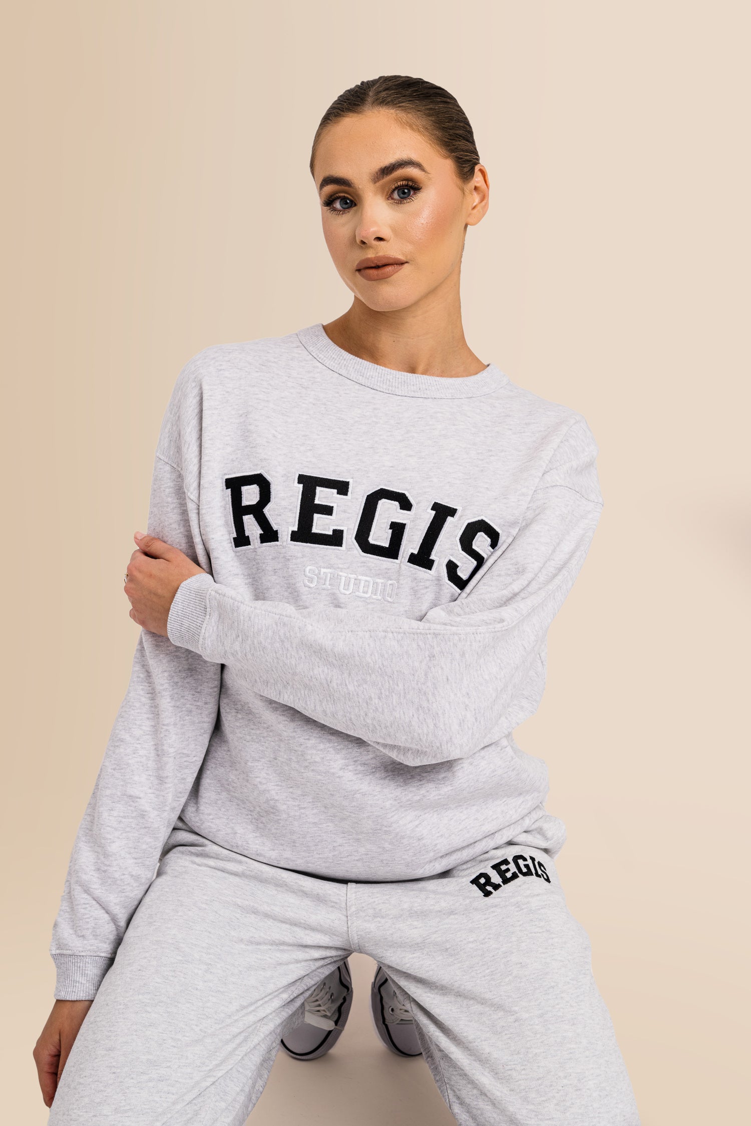 Women's Organic Combed Ringspon Cotton Sweatshirt - Cool Heather Grey