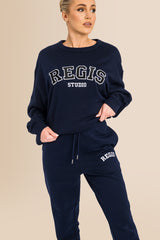 Women's Organic Combed Ringspon Cotton Sweatshirt - French Navy