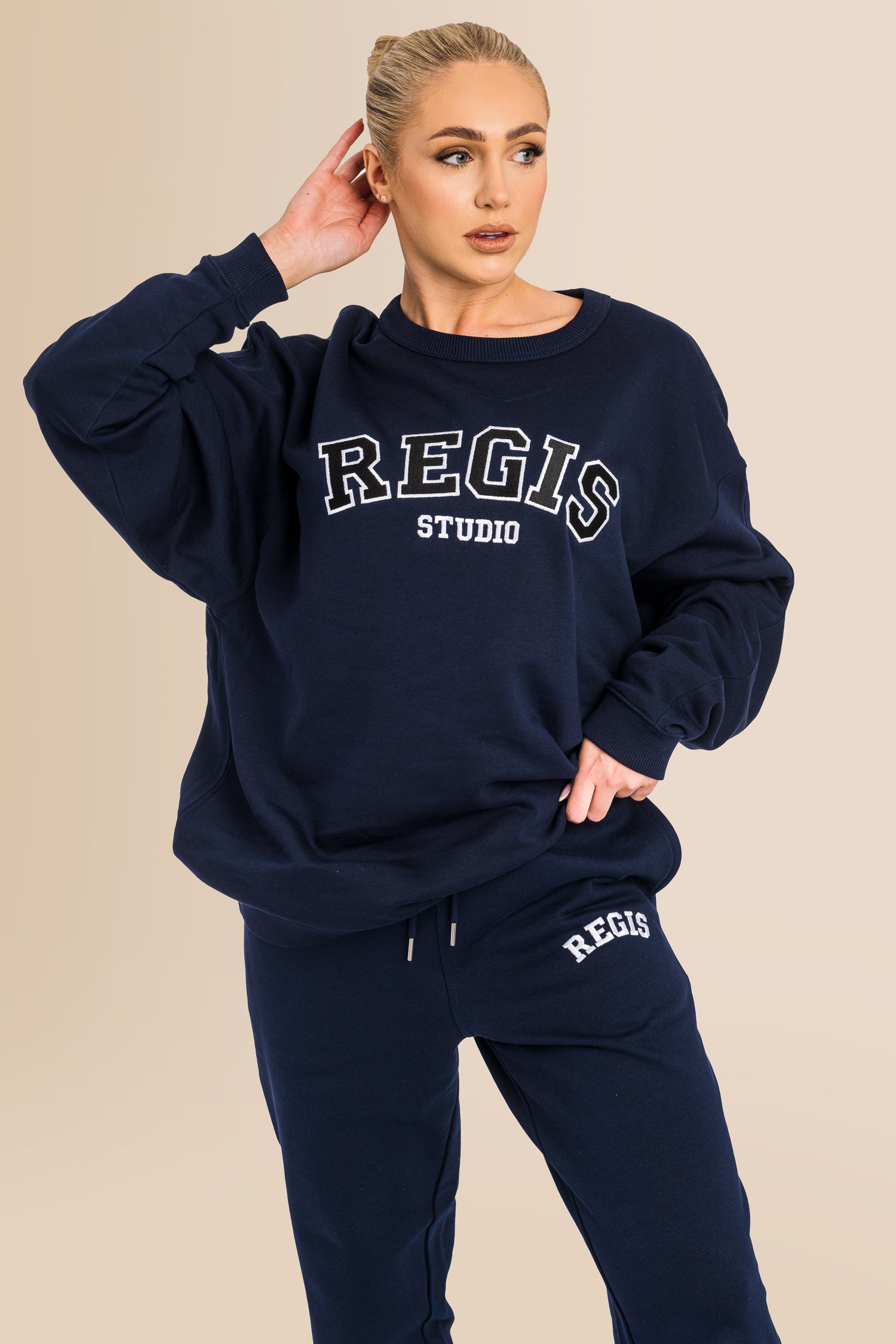 Women's Organic Combed Ringspon Cotton Sweatshirt - French Navy