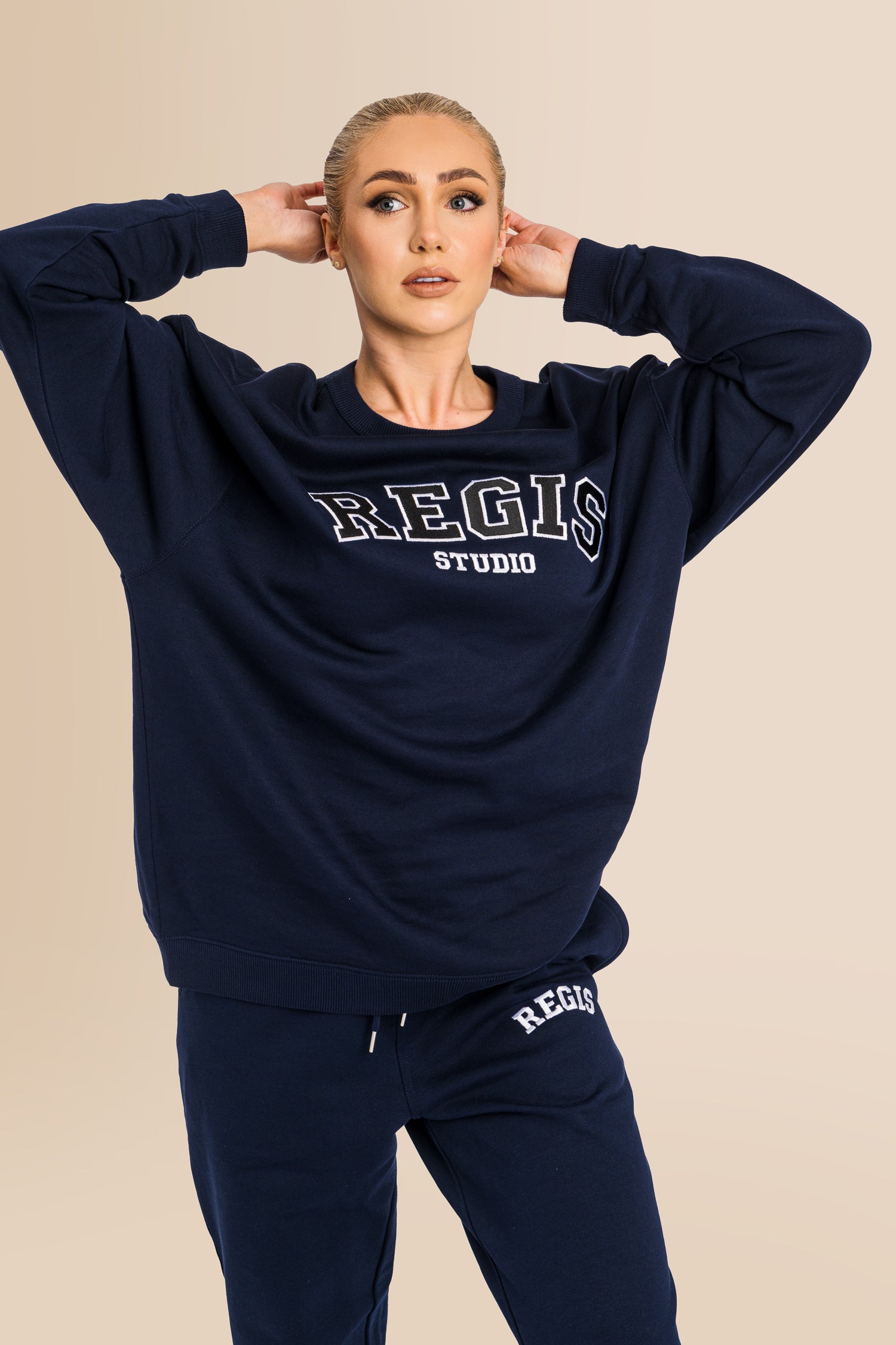 Women's Organic Combed Ringspon Cotton Sweatshirt - French Navy