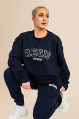 Women's Organic Combed Ringspon Cotton Sweatshirt - French Navy