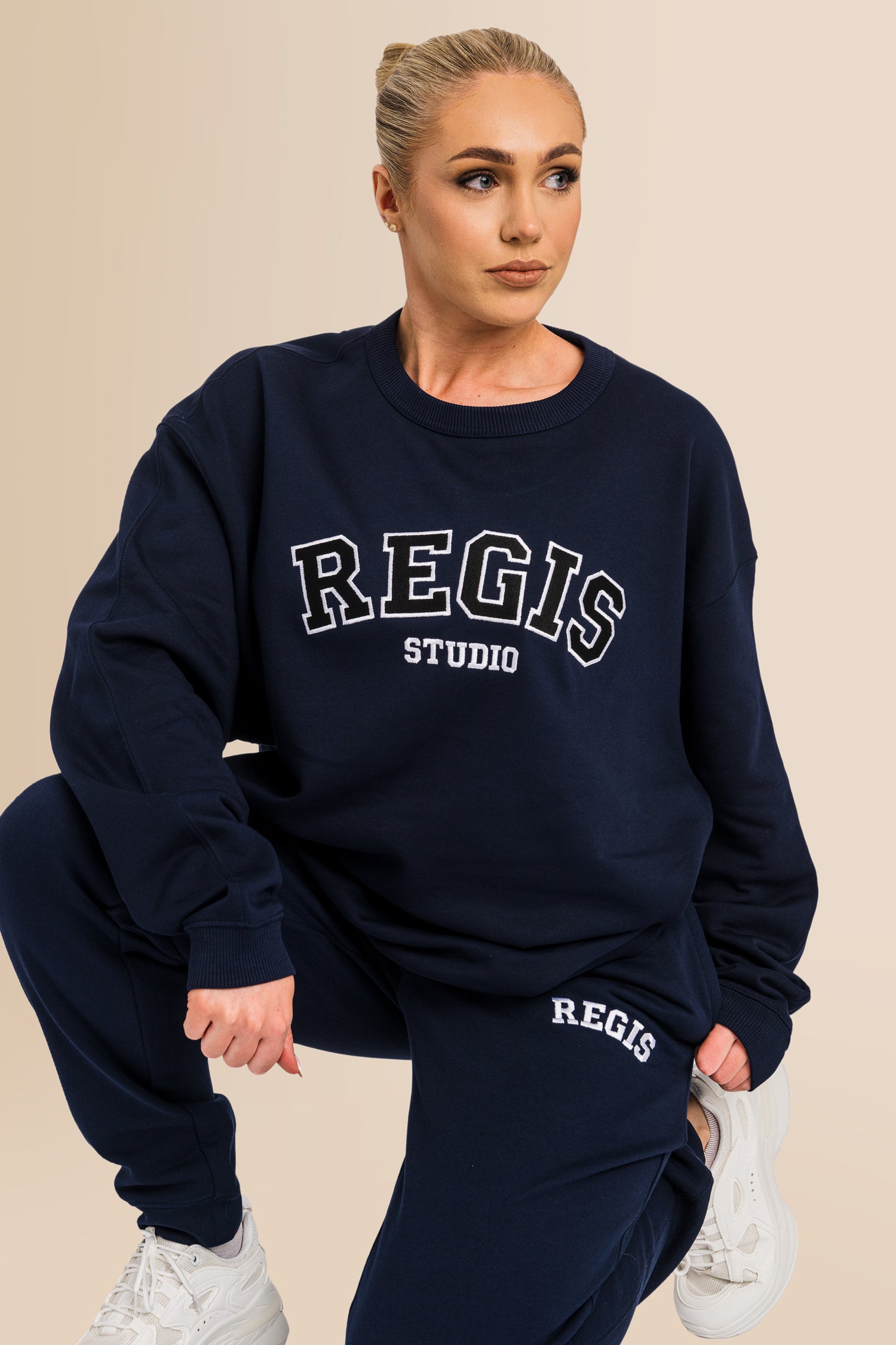 Women's Organic Combed Ringspon Cotton Sweatshirt - French Navy