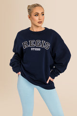 Women's Organic Combed Ringspon Cotton Sweatshirt - French Navy