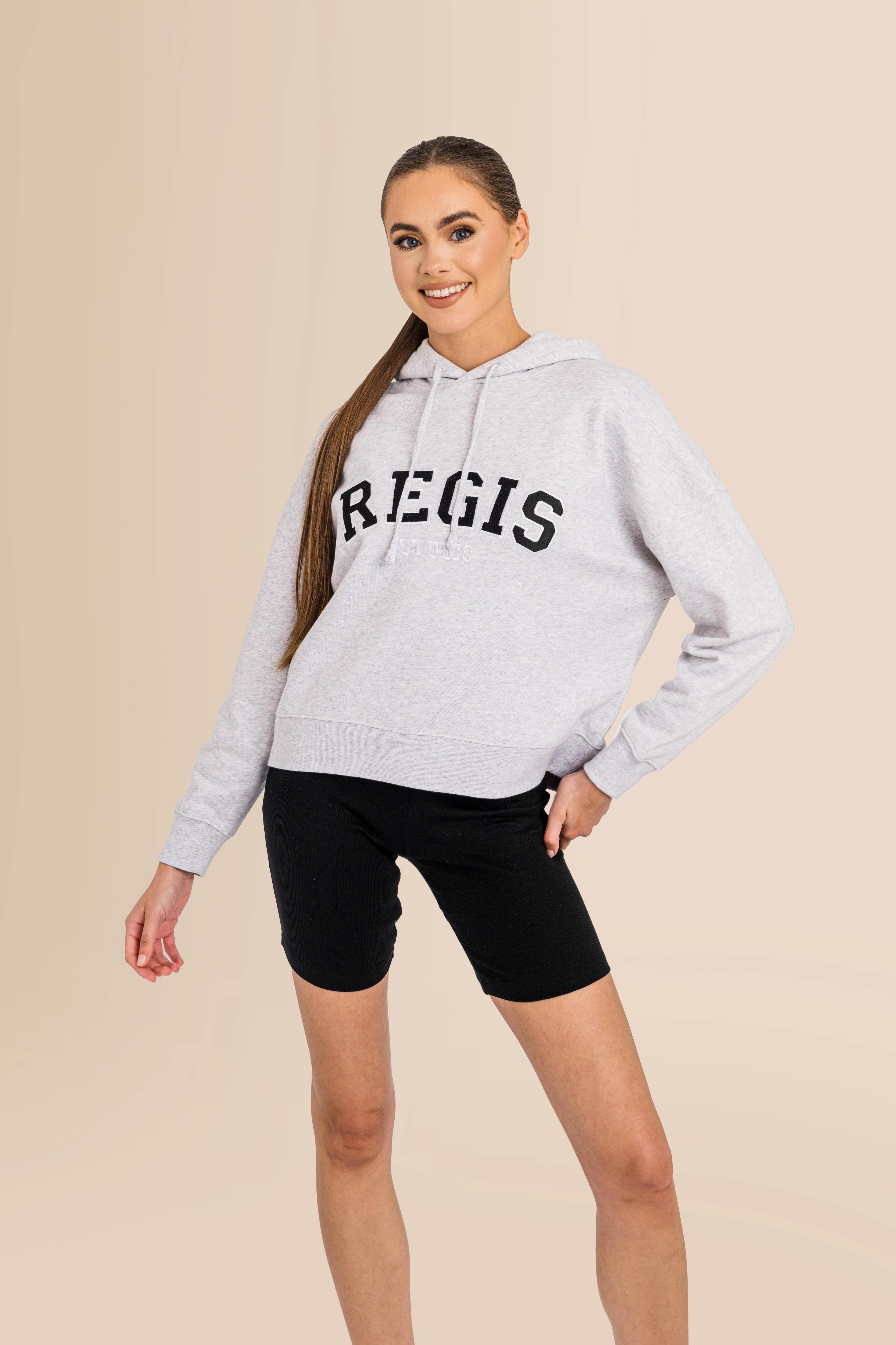 Premium Women's Organic Brushed Cotton Hoodie - Cool Heather Grey