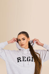 Premium Women's Organic Brushed Cotton Hoodie - Cool Heather Grey