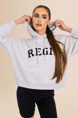 Premium Women's Organic Brushed Cotton Hoodie - Cool Heather Grey