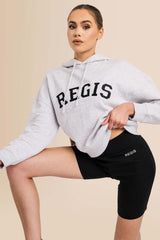 Premium Women's Organic Brushed Cotton Hoodie - Cool Heather Grey