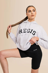 Premium Women's Organic Brushed Cotton Hoodie - Cool Heather Grey