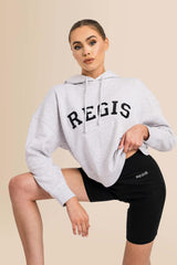 Premium Women's Organic Brushed Cotton Hoodie - Cool Heather Grey