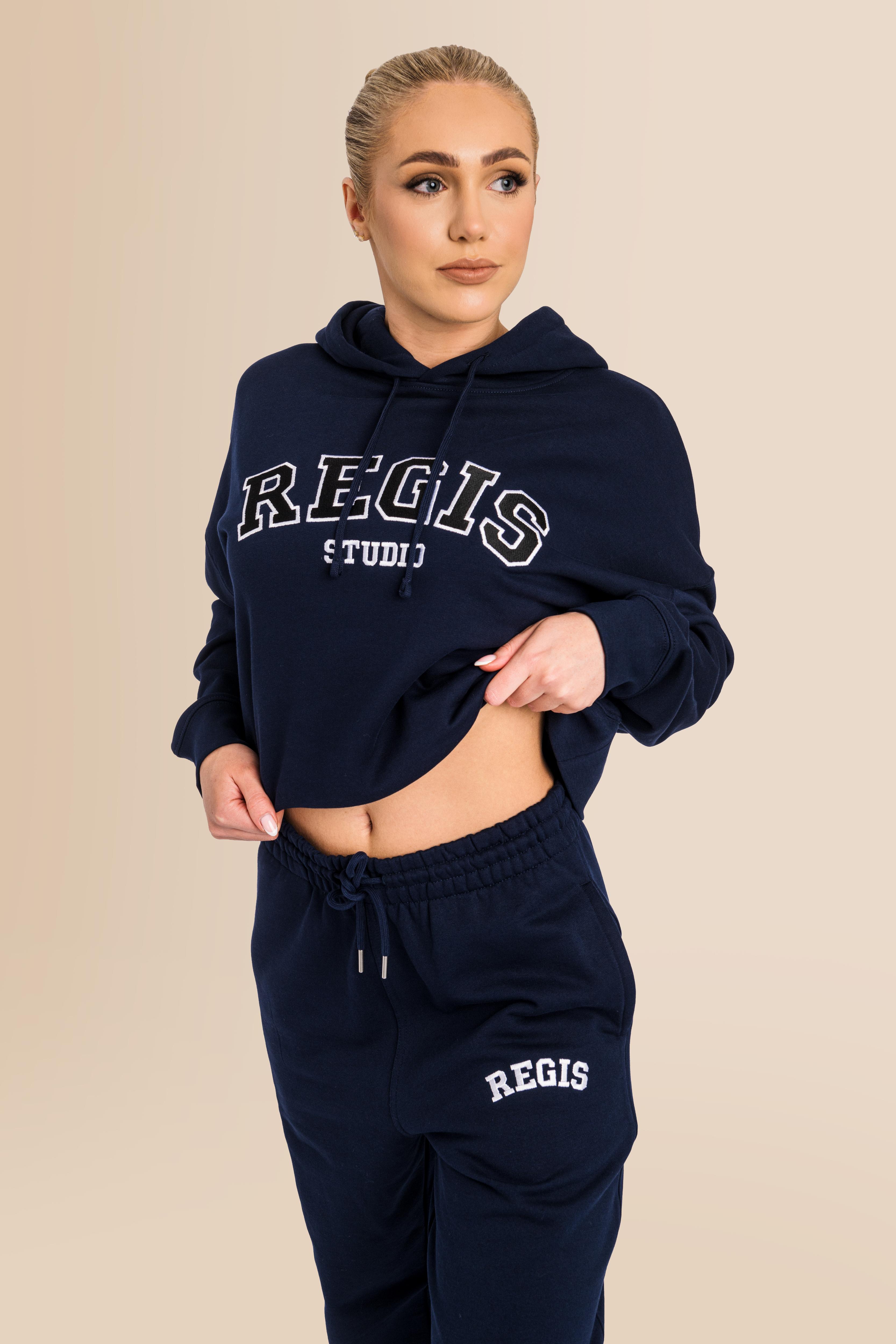 Premium Women's Organic Brushed Cotton Hoodie - French Navy