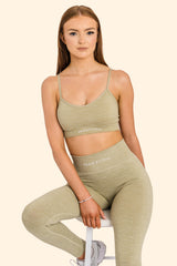 Women's Ribbed Multi-Sport Leggings - Sage green