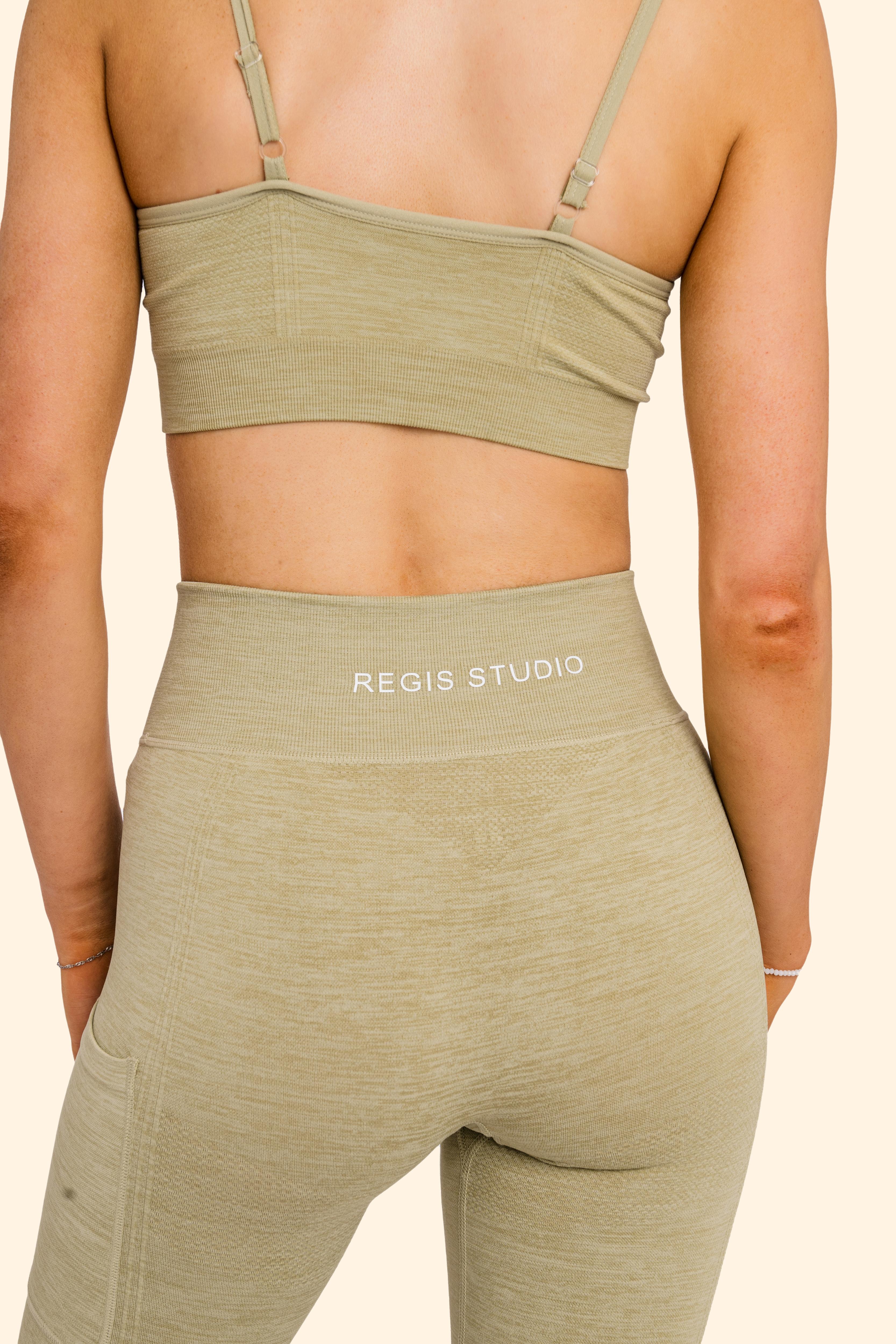 Women's Ribbed Multi-Sport Leggings - Sage green