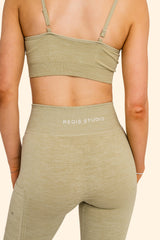 Women's Ribbed Multi-Sport Leggings - Sage green