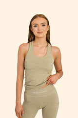 Women's Recycled Seamless 3D Fit Multi-Sport Flex Vest - Sage Green