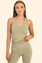 Women's Recycled Seamless 3D Fit Multi-Sport Flex Vest - Sage Green