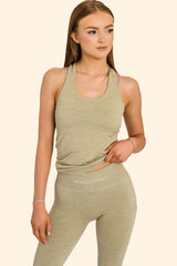 Women's Recycled Seamless 3D Fit Multi-Sport Flex Vest - Sage Green