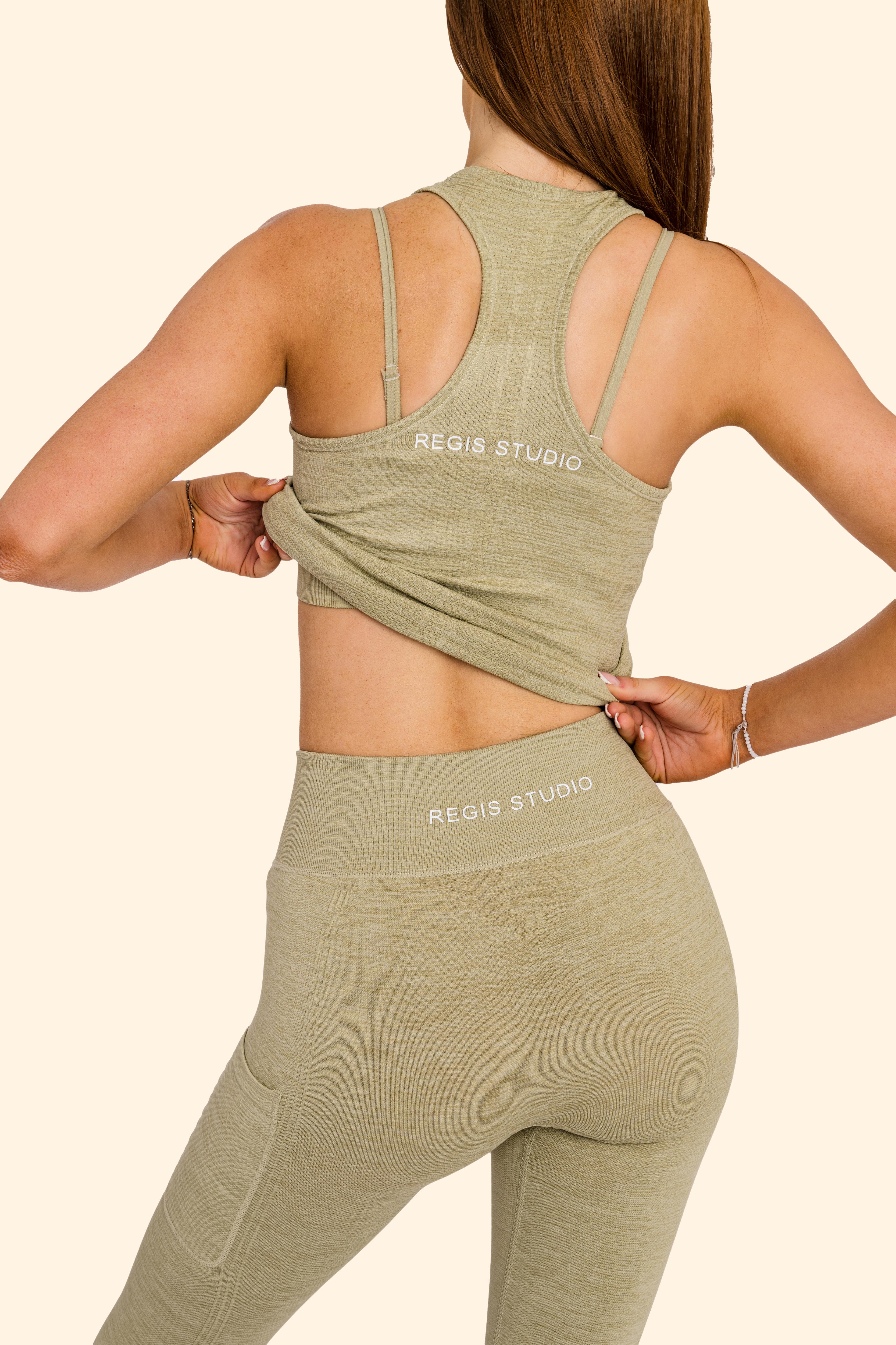 Women's Recycled Seamless 3D Fit Multi-Sport Flex Vest - Sage Green