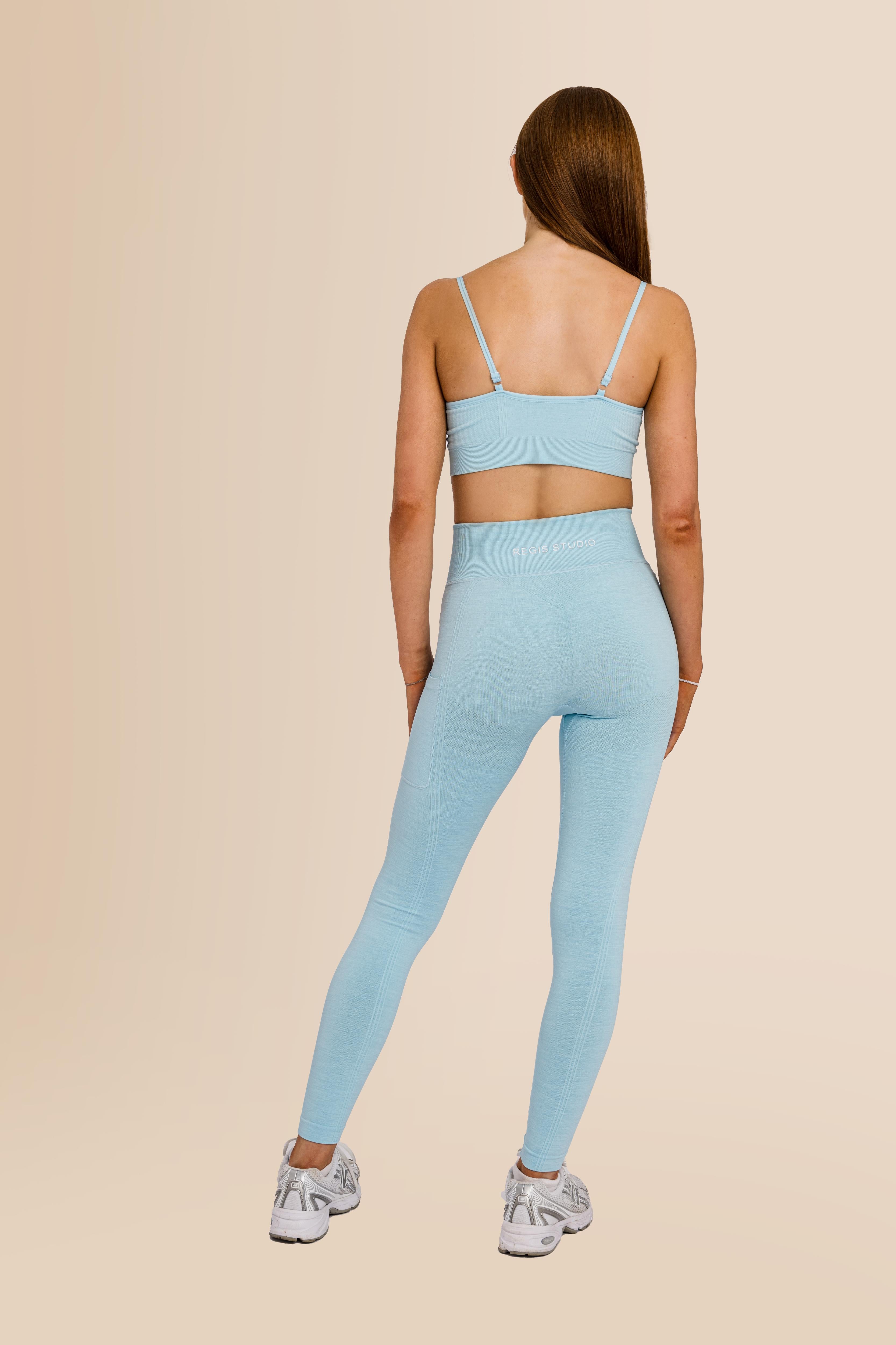 Women's Ribbed - Multi-Sport Leggings - Blue