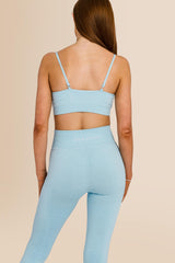 Women's Ribbed - Multi-Sport Leggings - Blue